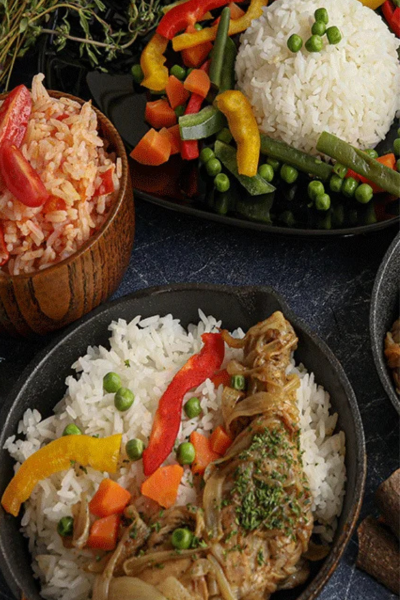 Delicious African cuisine served at Crown Banqueting Suite