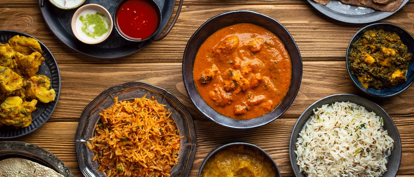 Best food catering for party events with a beautifully arranged buffet